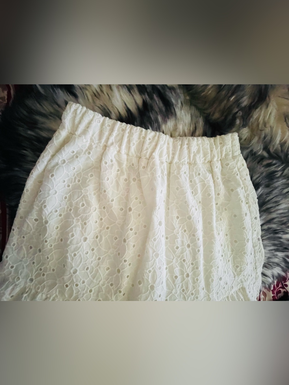 Zara White Eyelet Tiered Maxi Skirt - Picture 6 of 7